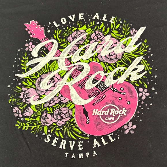Hard Rock Tampa Black Graphic T-Shirt - Picture 3 of 3